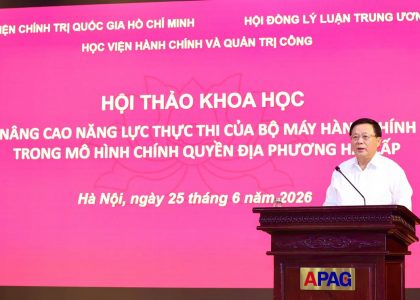 Nâng cao năng lực thực thi để xây dựng nền hành chính phục vụ, kiến tạo phát triển