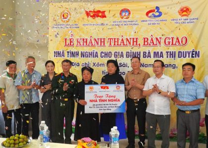Viện Hỗ trợ Pháp lý và Bảo vệ Môi trường: Trao mái ấm tình nghĩa, trọn vẹn đạo lý tri ân tại Cao Bằng nhân dịp 27/7