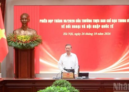 Phiên họp thứ nhất của Thường trực Ban Chỉ đạo Trung ương về Đối ngoại và hội nhập quốc tế